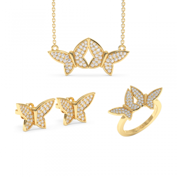 0.96ct Diamond Jewelry Set