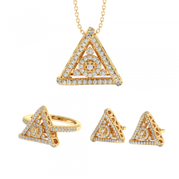 1.13ct Diamond Jewelry Set