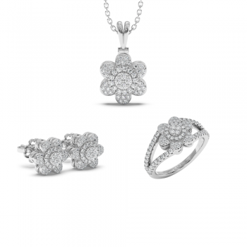 1.16ct Diamond Jewelry Set
