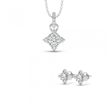 1.20 ct diamond jewelry set