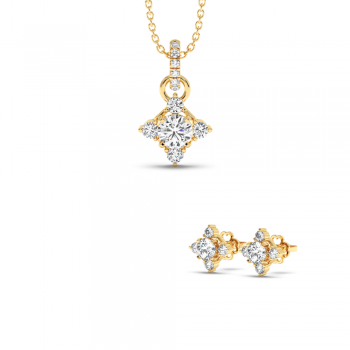 1.20 ct diamond jewelry set