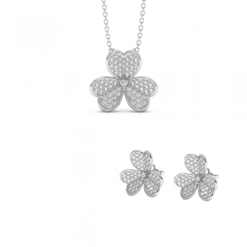 1.38ct Diamond Jewelry Set