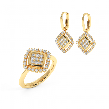 1.39ct Diamond Jewelry Set