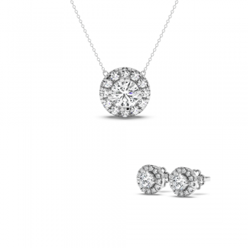 1.49 ct Diamond Jewelry Set