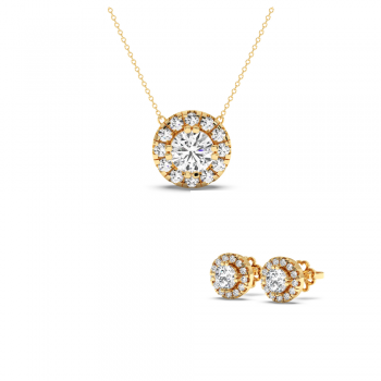 1.49 ct Diamond Jewelry Set