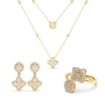 1.56ct Diamond Jewelry Set