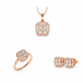 1.65 ct Diamond Jewelry Set