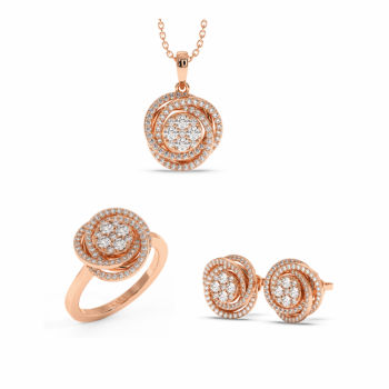 1.76 ct Diamond Jewelry Set
