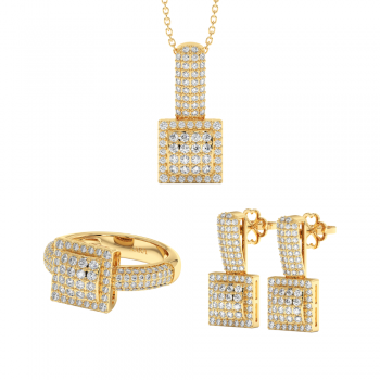 1.83ct Diamond Jewelry Set