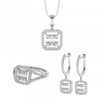 1.90ct Diamond Jewelry Set