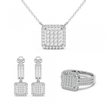 2.35ct Diamond Jewelry Set