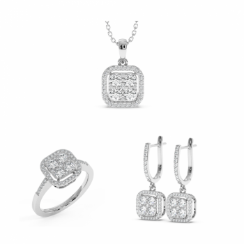 2.59 ct Diamond Jewelry Set
