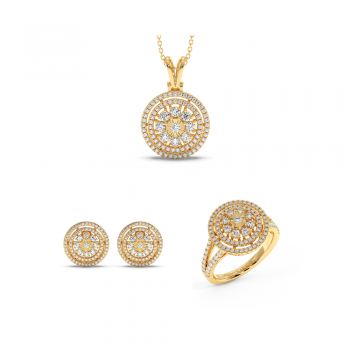 2.62ct Diamond Jewelry Set