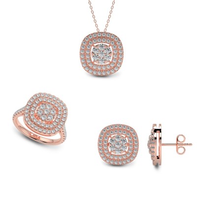 3.39 ct Diamond Jewelry Set