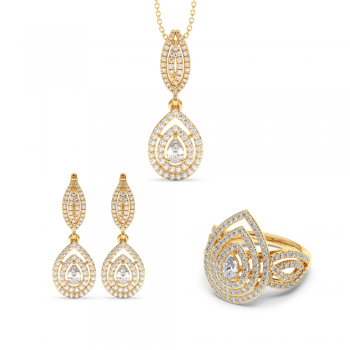 3.89ct Diamond Jewelry Set