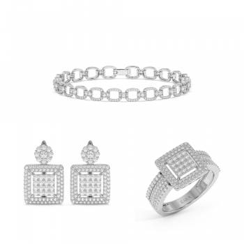 4.17ct Diamond Jewelry Set