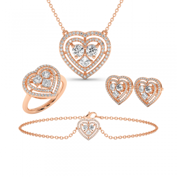 4.22 ct Diamond Jewelry Set