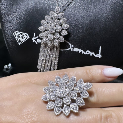 6.03 ct Diamond Jewelry Set