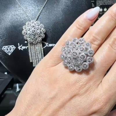 6.18 ct Diamond Jewelry Set