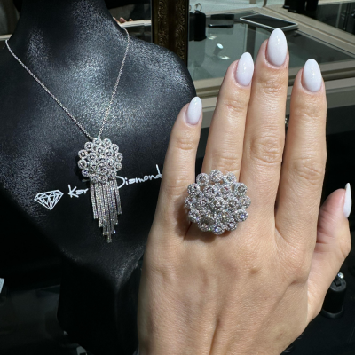 6.18 ct Diamond Jewelry Set