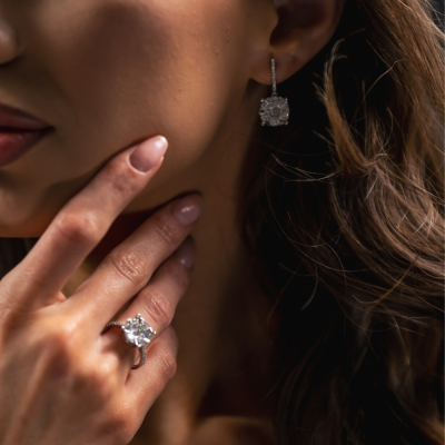 5.43 ct Diamond Jewelry Set