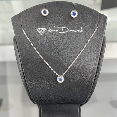 0.36 ct Sapphire Jewelry Set