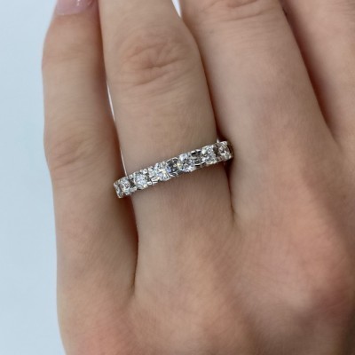 2.07 ct Diamond Eternity Wedding Ring