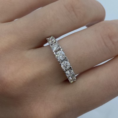 Eternity 2.08 ct diamond ring