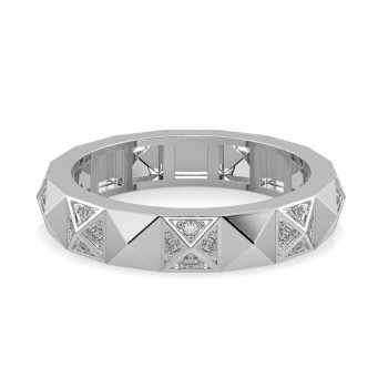 PIRAMID Eternity wedding ring with 0.23 ct diamond