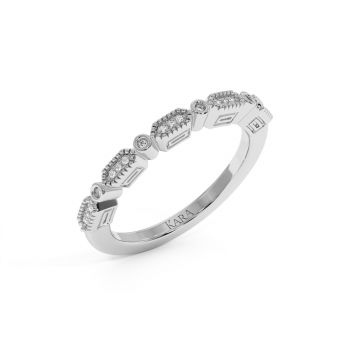 0.07ct Semi Eternity Diamond Eternity Ring