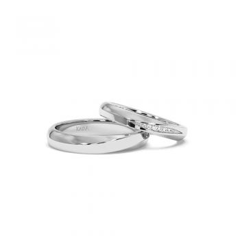 0.03ct diamond wedding rings