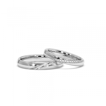 0.06 ct diamond wedding rings