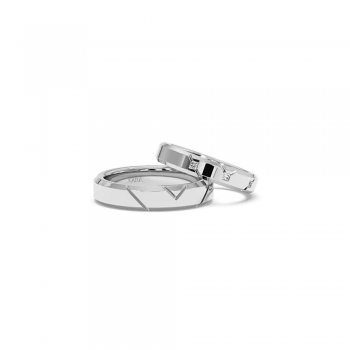0.06ct diamond wedding rings