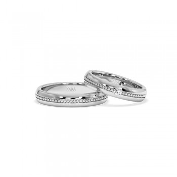 0.08ct diamond wedding rings