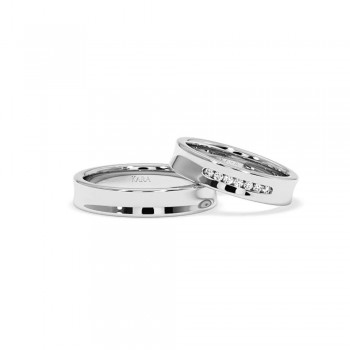 0.09ct diamond wedding rings