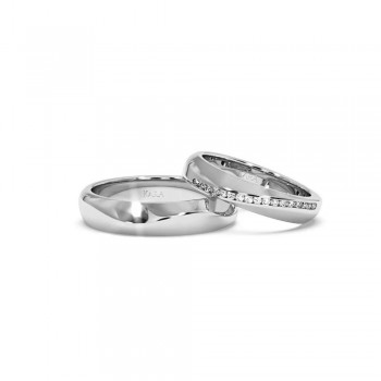 0.11ct diamond wedding rings