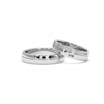 0.11ct diamond wedding rings