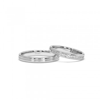 0.11ct diamond wedding rings