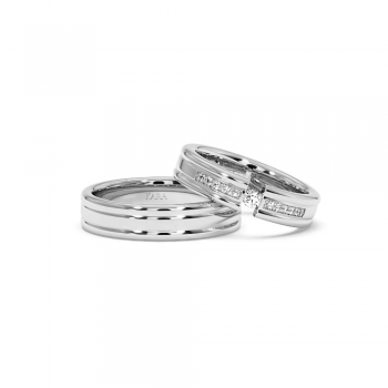 0.12 ct diamond wedding rings