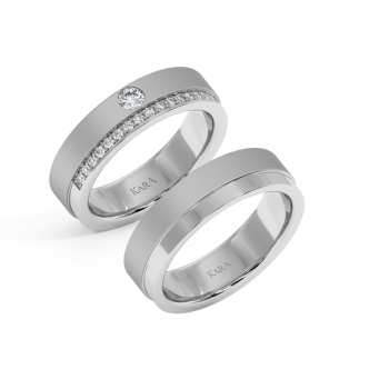0.26ct diamond wedding rings