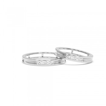 0.26ct diamond wedding rings