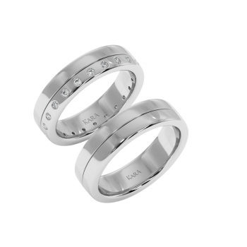 0.27ct diamond wedding rings