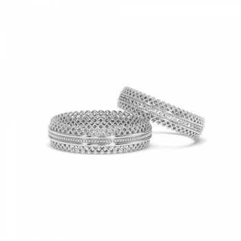 0.27ct diamond wedding rings
