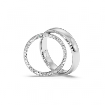 0.27ct diamond wedding rings