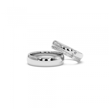 0.28ct diamond wedding rings