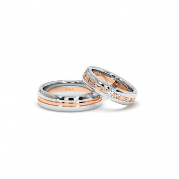 0.33ct diamond wedding rings