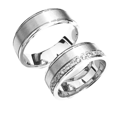 0.34 ct diamond wedding rings