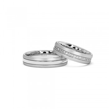 0.35ct diamond wedding rings