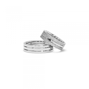 0.37ct diamond wedding rings