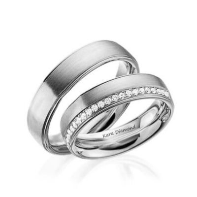 0.40 ct diamond wedding rings